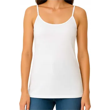 Dámské tričko Aren Dámské bavlněné Tričko tílko hladké Paulina bílé S