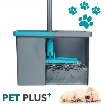 mop Beldrey Pet Plus X shape Mop s kbelíkem se ždímačem z mikrovlákna Pet Plus+