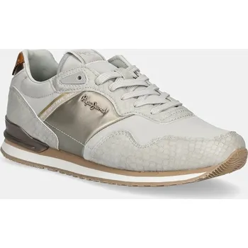 Dámské tenisky Sneakers boty Pepe Jeans LONDON MIX W šedá barva, PLS40044 09X, EUR 38