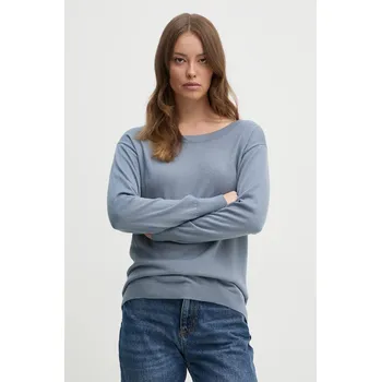 Dámský svetr Vlněný svetr Sisley dámský, modrá barva, lehký, 11BAM1A48 95X, vel. S