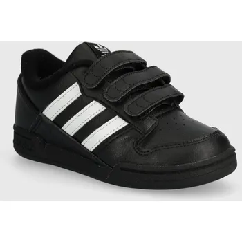 Chlapecká obuv Dětské kožené sneakers boty adidas Originals ID6636 černá 99X, EUR 22