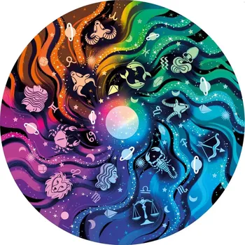 Puzzle RAVENSBURGER Kulaté Kruh barev Astrologie 500 dílků