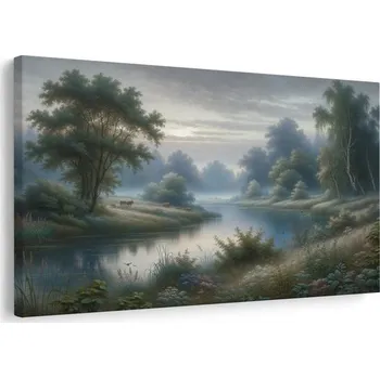 Obraz Dovido Obraz řeka v oparu