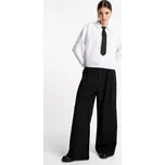 Reporter Young | Dívčí černé elegantní kalhoty s módními záhyby - Barva ČERNÁ, Velikost 164 251-0110G-10-100-1