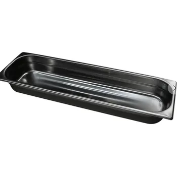 Plech na pečení Gastronádoba nerezová plná GN 2/4 s úchyty 530 x 162 mm, hloubka: 40 mm