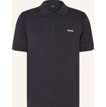 Pánská košile Boss Pánská Úpletová Polokošile Ever, tmavě modrá, XL