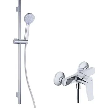 Sprchový set kielle Nefia - Sprchový set s baterií, tyčí, hadicí a sprchovou hlavicí, chrom 20627SN120