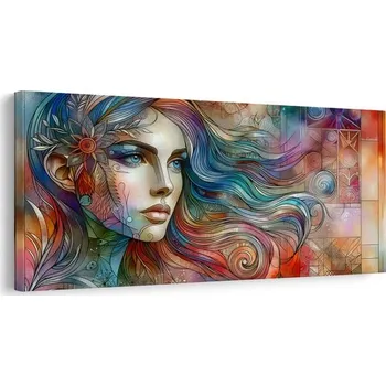 Obraz Dovido Obraz žena s duhovými vlasy