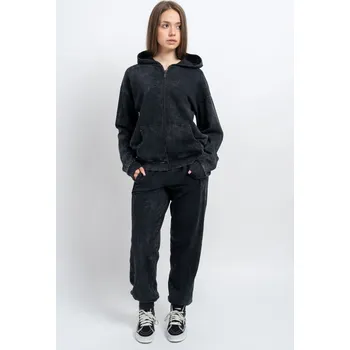 Reporter Young | Dívčí černé tepláky se sepraným efektem - Barva ČERNÁ, Velikost 158 243-0117G-40-100-1