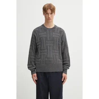 Dámské oblečení Bavlněný svetr Kenzo Gots Kenzo Weave Jumper, M, šedá, 90X