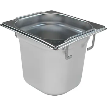Gastronádoba nerezová plná GN 1/6 s úchyty 176 x 162 mm, hloubka: 150 mm