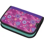 Bagmaster Dívčí školní penál jednochlopňový CASE ALFA 9 A PINK/VIOLET