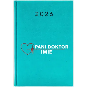 Kalendář Knižkový kalendář 2026 A5 FunnyCase modrý