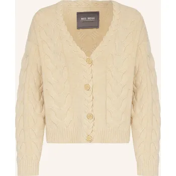 Dámský svetr Mos Mosh Dámský Pletený Kardigan Mmottili S Alpakou, krémová, 40