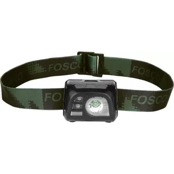 Čelovka Svítilna čelová taktická 140 lumenů ČERNÁ (Vylepšená, nízko-profilová, velice odolná IPX4 a funkční čelovka se světelným tokem 140 lumenů. )