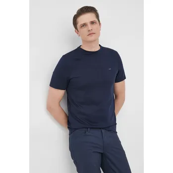 Pánské tričko Bavlněné tričko Michael Kors tmavomodrá barva, hladký CB95FJ2C93 59X, vel. S