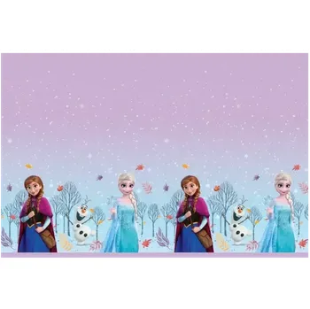 Jednorázový ubrus Procos Ledové království Idyllic Wonder 120 x 180 cm fialový