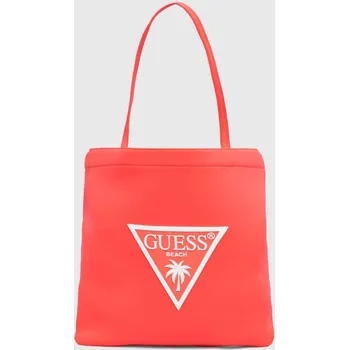 Plážová taška Guess růžová barva E2GZ06.KCG70 30X, vel. ONE SIZE