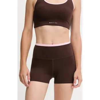 Dámské kraťasy Kraťasy P.E Nation Vita dámské, zelená barva, s aplikací, high waist, 243S432 88X, vel. M