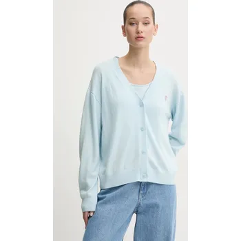 Dámský svetr Svetr s příměsí vlny Guess Jeans W4BR16.Z3HO2 modrá 50X, vel. S