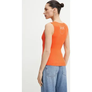 Hedvábný top Pinko 104808.A1KW oranžová 23X, vel. XL