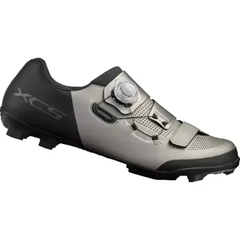 Pánské cyklistické tretry Shimano SH-XC502 Wide pánské MTB tretry stříbrná vel. 43