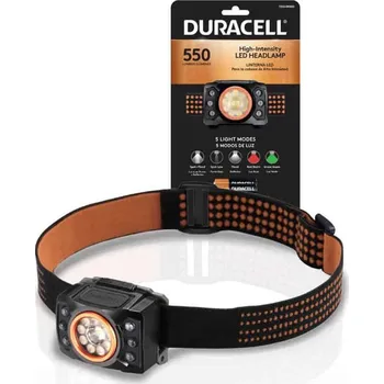 Svítilna Duracell 550 čelovka s pěti režimy svícení 7203-DH550SE