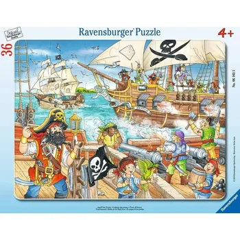 Puzzle Ravensburger puzzle Bitva na širém moři 36 dílků