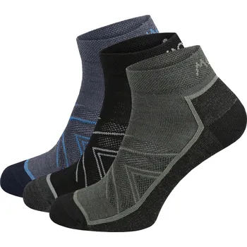 Pánské ponožky Ponožky MOOA Merino Adventure Low 3-pack Velikost ponožek: 35-38 / Barva: mix1