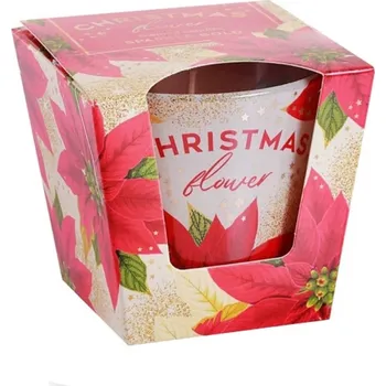 Svíčka BARTEK CANDLES Svíčka ve skle Christmas Flower 115g