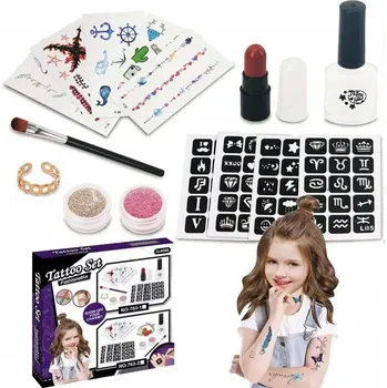 kreativní sada VELKÁ SADA STUDIO PRO VÝROBU GLITROVÝCH TETOVÁNÍ