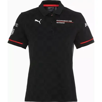 PORSCHE Women's Polo Shirt Motorsport Replica dámské tričko (Sportovní polo tričko pro ženy inspirované týmovým oblečením Porsche Motorsport s decentním střihem.)