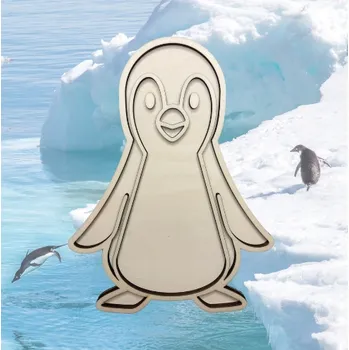 Tučňák - dřevěný tác