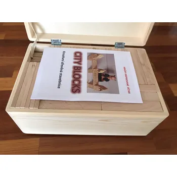 ostatní stavebnice Dřevěná stavebnice City Blocks DELUXE - 150ks hranolů