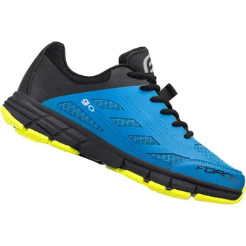 Pánské cyklistické tretry FORCE Tretry Force Go, modrá-černá-fluo velikost 36