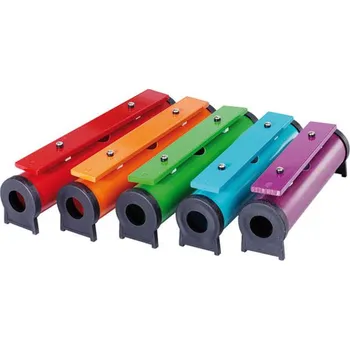 Hudební nástroj pro děti BETZOLD Duhové hudební tuby s paličkami – půltóny