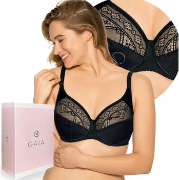 Podprsenka Gaia podprsenka s měkkými košíčky černá velikost 85G