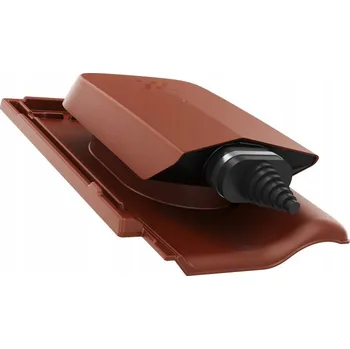 Vrták SOLÁRNÍ PRŮCHODKA střešní pro solární kabely BRAAS RUBÍN 9V KAŠTANOVÁ