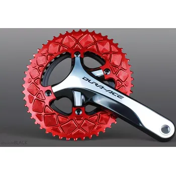 Převodník na kolo absoluteBLACK Převodník absoluteBLACK Oval Road 110/4 BCD , červená počet zubů 50