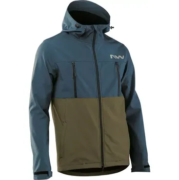 Cyklistická bunda Northwave Bunda NORTHWAVE Easy Out Softshell Jacket Deep blue velikost M
