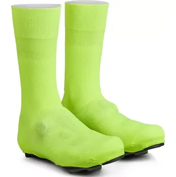 Cyklistické návleky GripGrab GripGrab Flandrien Waterproof Knitted Road Shoe Cover návleky na silniční tretry Fluo velikost XL