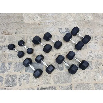 jednoruční činky sada 126kg HEXA