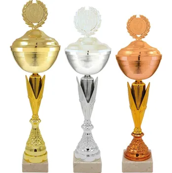 Pohár PE0148 Barva: bronz, Výška: 40,0 cm, Průměr kalichu: 12 cm