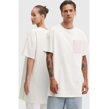 Bavlněné tričko Converse 10026381.A05 béžová 01X, vel. M