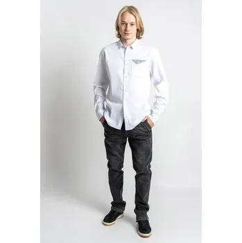 Chlapecké džíny Reporter Young | Chlapecké černé džíny se sepraným efektem a gumou v pase - Barva ČERNÁ, Velikost 170 243-0110B-41-001-1