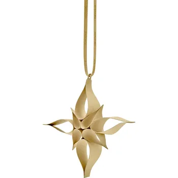 Blomus KAZARY set 4 papírových vánočních krystalů hnědá