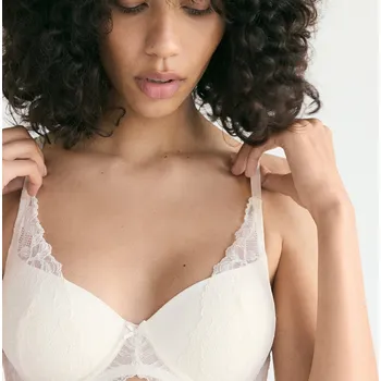 Podprsenka Reserved - Tvarovaná podprsenka s kosticemi - krémová - 145EZ-01X - 145EZ-01X-85C