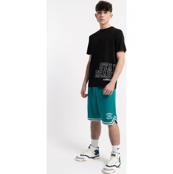 Chlapecké kraťasy Reporter Young | Chlapecké šortky mořsky zelené s kontrastním lemováním - Barva MOŘSKÁ, Velikost 164 251-0113B-65-550-1