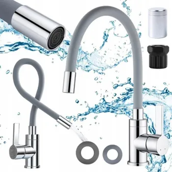 Vodovodní baterie Kuchyňská stojánková baterie Grey šedá