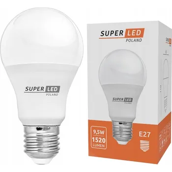 Žárovka LED žárovka E27 9,5W 1250lm = 120W CCD More Lumens SuperLED studená bílá